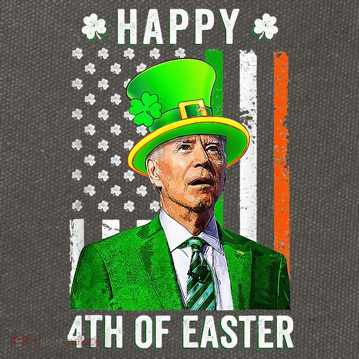 Happy 4th Of Easter Joe Biden St Patricks Day Leprechaun Hat  Cotton Canvas Backpack