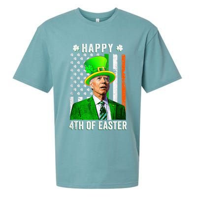 Happy 4th Of Easter Joe Biden St Patricks Day Leprechaun Hat  Sueded Cloud Jersey T-Shirt