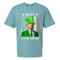 Happy 4th Of Easter Joe Biden St Patricks Day Leprechaun Hat  Sueded Cloud Jersey T-Shirt