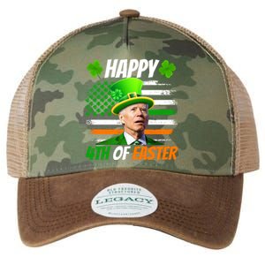 Happy 4th Of Easter Joe Biden St Patricks Day Leprechaun American Flag Legacy Tie Dye Trucker Hat