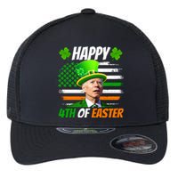 Happy 4th Of Easter Joe Biden St Patricks Day Leprechaun American Flag Flexfit Unipanel Trucker Cap