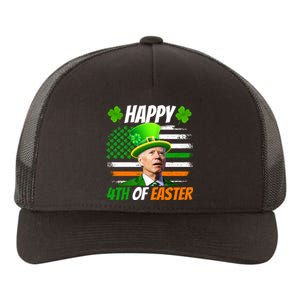 Happy 4th Of Easter Joe Biden St Patricks Day Leprechaun American Flag Yupoong Adult 5-Panel Trucker Hat