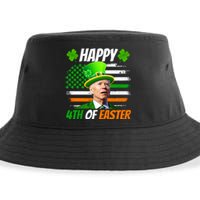 Happy 4th Of Easter Joe Biden St Patricks Day Leprechaun American Flag Sustainable Bucket Hat