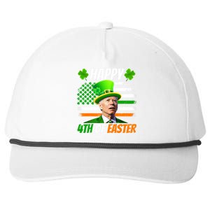 Happy 4th Of Easter Joe Biden St Patricks Day Leprechaun American Flag Snapback Five-Panel Rope Hat