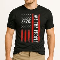 Happy 4th Of July 1776 American Flag Cooling Performance Crew T-Shirt