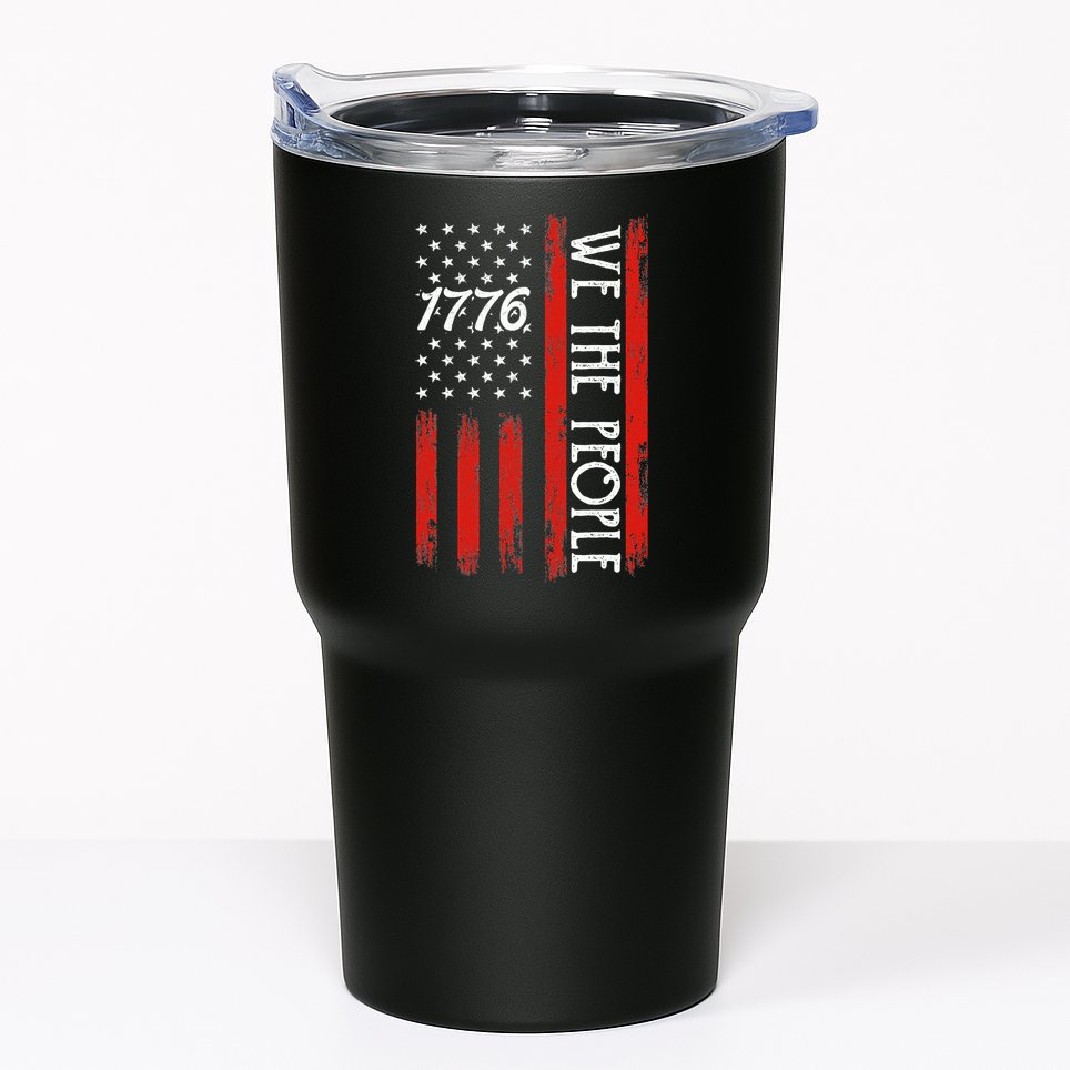 Happy 4th Of July 1776 American Flag Tumbler