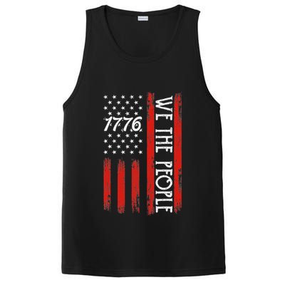 Happy 4th Of July 1776 American Flag PosiCharge Competitor Tank