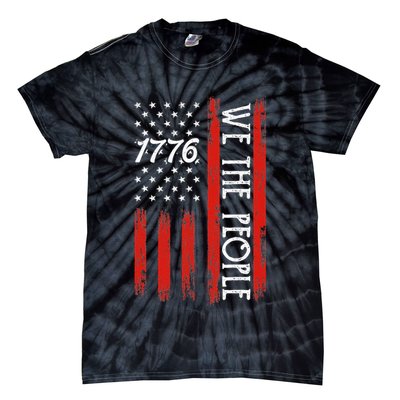 Happy 4th Of July 1776 American Flag Tie-Dye T-Shirt