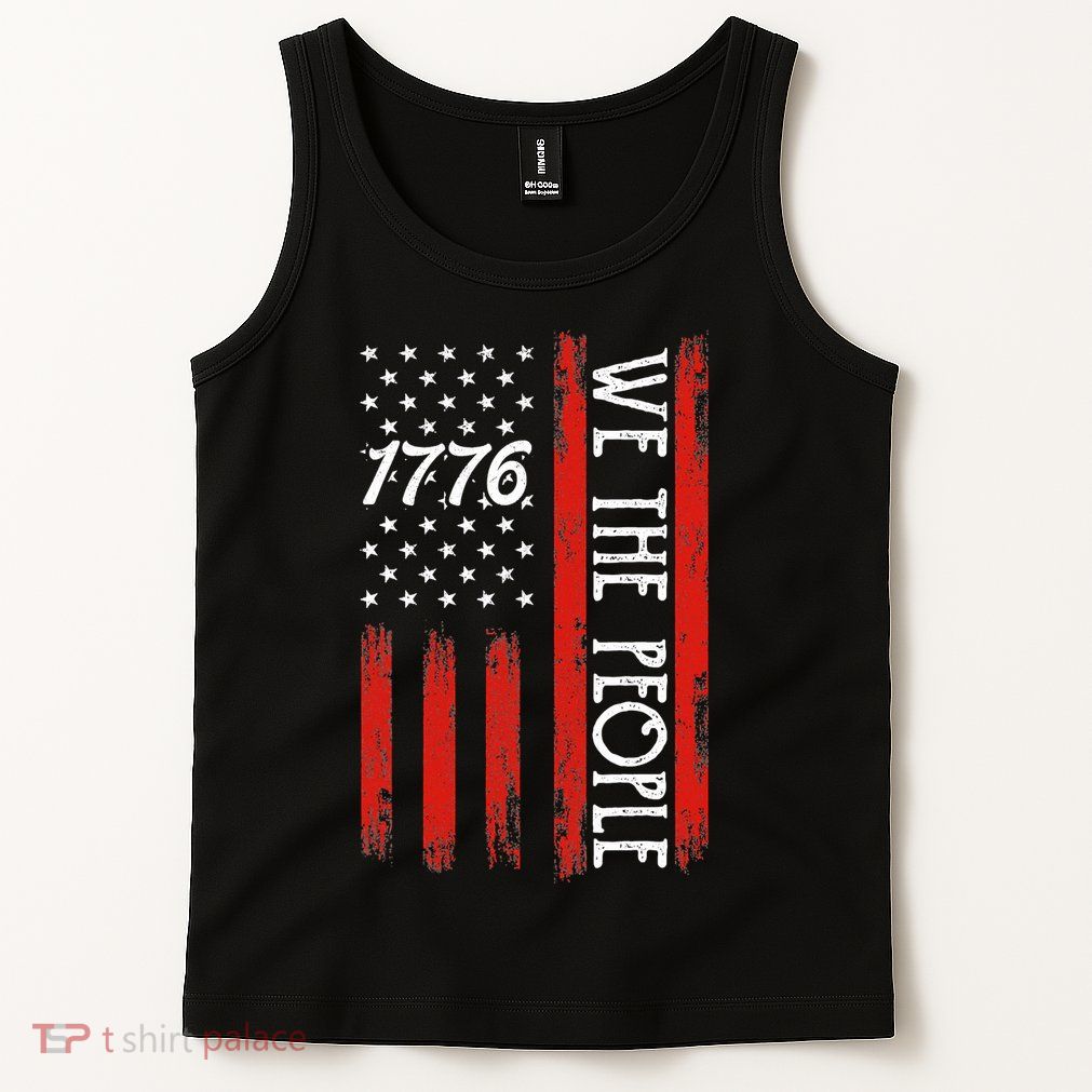 Happy 4th Of July 1776 American Flag Tank Top