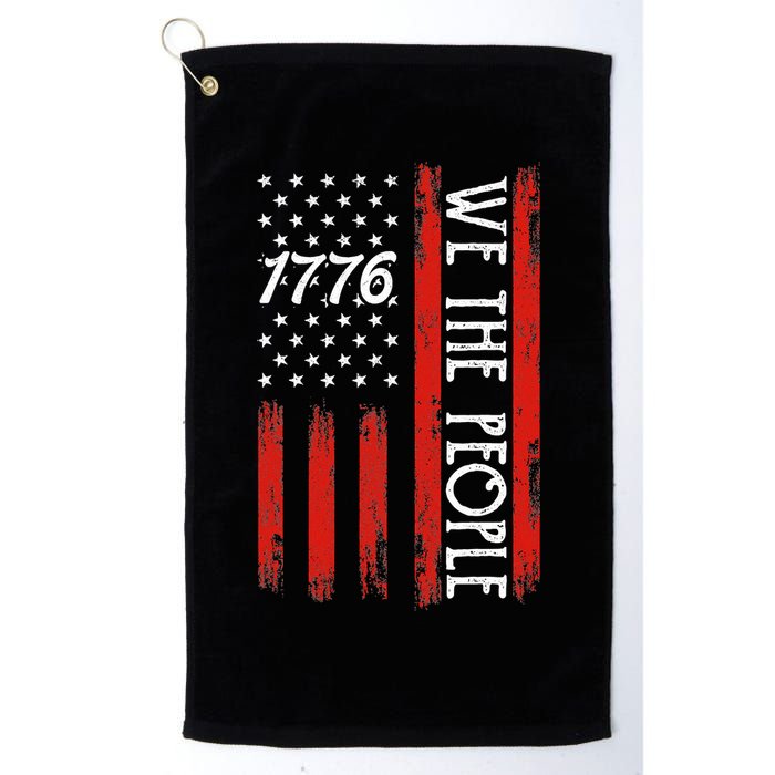 Happy 4th Of July 1776 American Flag Golf Towel