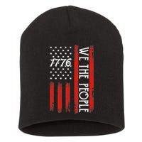 Happy 4th Of July 1776 American Flag Short Acrylic Beanie