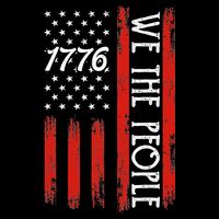 Happy 4th Of July 1776 American Flag Short Acrylic Beanie