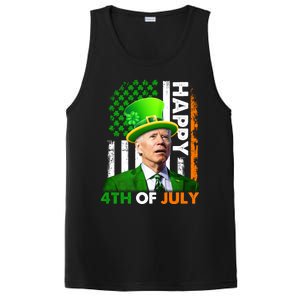 Happy 4th Of July Joe Biden St Patricks Day Leprechaun American Flag PosiCharge Competitor Tank