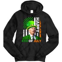 Happy 4th Of July Joe Biden St Patricks Day Leprechaun American Flag Tie Dye Hoodie