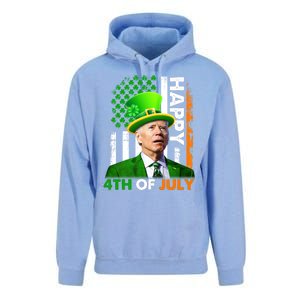 Happy 4th Of July Joe Biden St Patricks Day Leprechaun American Flag Unisex Surf Hoodie