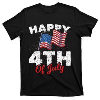 Happy 4th Of July Patriotic American US Flag 4th Of July T-Shirt