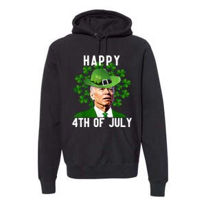 Happy 4th Of July Confused Funny Joe Biden St Patricks Day Premium Hoodie