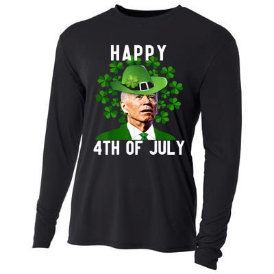 Happy 4th Of July Confused Funny Joe Biden St Patricks Day Cooling Performance Long Sleeve Crew