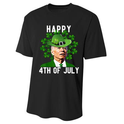 Happy 4th Of July Confused Funny Joe Biden St Patricks Day Performance Sprint T-Shirt