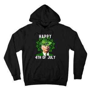 Happy 4th Of July Confused Funny Joe Biden St Patricks Day Tall Hoodie