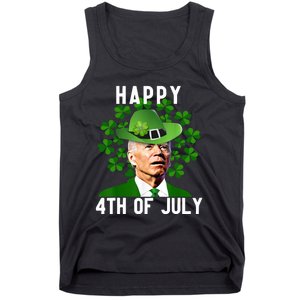 Happy 4th Of July Confused Funny Joe Biden St Patricks Day Tank Top