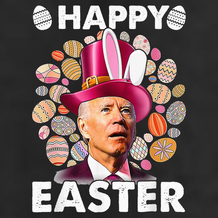Happy 4th Of July Easter Biden Confused Rabbit Bunny Eggs  7 Panel Mesh Trucker Snapback Hat