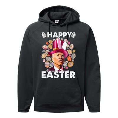 Happy 4th Of July Easter Biden Confused Rabbit Bunny Eggs  Performance Fleece Hoodie