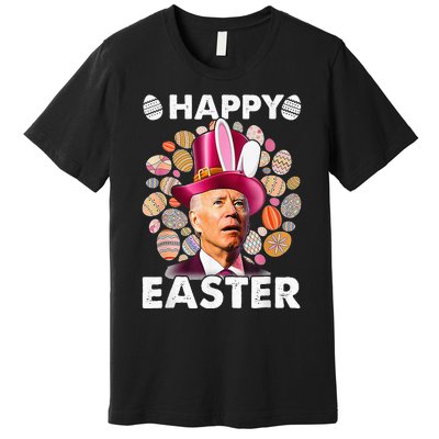 Happy 4th Of July Easter Biden Confused Rabbit Bunny Eggs  Premium T-Shirt