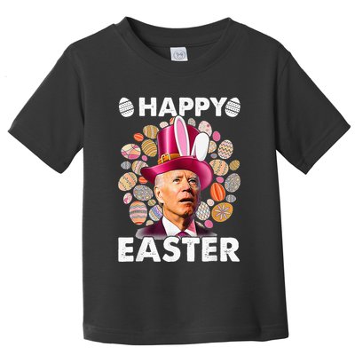 Happy 4th Of July Easter Biden Confused Rabbit Bunny Eggs  Toddler T-Shirt
