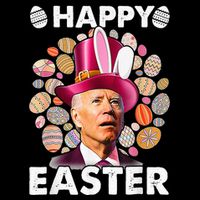 Happy 4th Of July Easter Biden Confused Rabbit Bunny Eggs  Short Acrylic Beanie