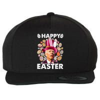 Happy 4th Of July Easter Biden Confused Rabbit Bunny Eggs  Wool Snapback Cap