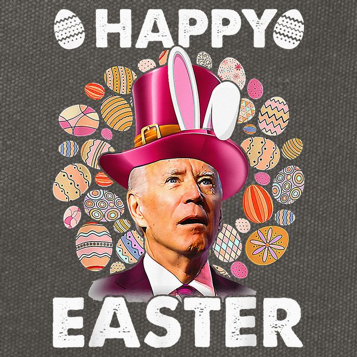 Happy 4th Of July Easter Biden Confused Rabbit Bunny Eggs  Cotton Canvas Backpack