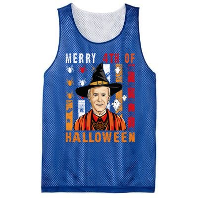 Happy 4th Of July Confused Funny Joe Biden Halloween Day Gift Mesh Reversible Basketball Jersey Tank