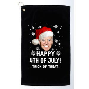 Happy 4th Of July Funny Joe Biden Christmas Ugly Gift Platinum Collection Golf Towel