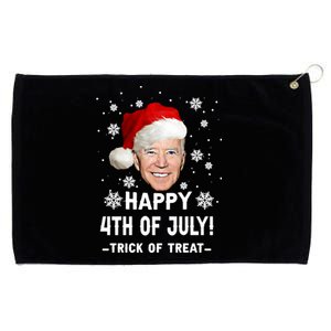 Happy 4th Of July Funny Joe Biden Christmas Ugly Gift Grommeted Golf Towel