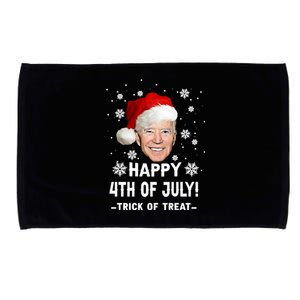 Happy 4th Of July Funny Joe Biden Christmas Ugly Gift Microfiber Hand Towel