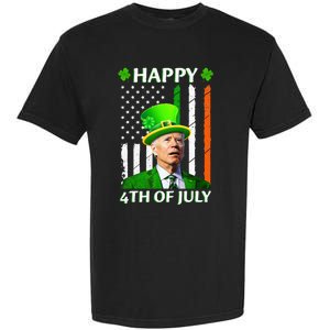 Happy 4th Of July Funny Joe Biden Confused St Patricks Day  Garment-Dyed Heavyweight T-Shirt