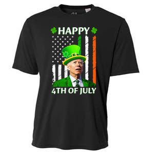 Happy 4th Of July Funny Joe Biden Confused St Patricks Day  Cooling Performance Crew T-Shirt