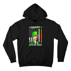 Happy 4th Of July Funny Joe Biden Confused St Patricks Day  Hoodie