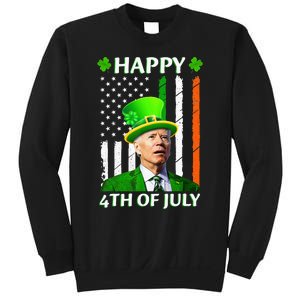 Happy 4th Of July Funny Joe Biden Confused St Patricks Day  Sweatshirt