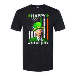 Happy 4th Of July Funny Joe Biden Confused St Patricks Day  Softstyle CVC T-Shirt