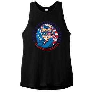 Happy 4th Of Cinco De Mayo Funny Joe Biden Ladies PosiCharge Tri-Blend Wicking Tank