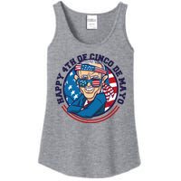 Happy 4th Of Cinco De Mayo Funny Joe Biden Ladies Essential Tank