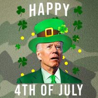 Happy 4th Of July Joe Biden St Patrick's Day Funny Legacy Tie Dye Trucker Hat