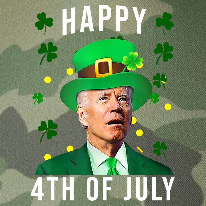 Happy 4th Of July Joe Biden St Patrick's Day Funny Legacy Tie Dye Trucker Hat