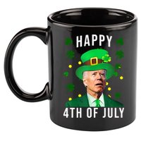 Happy 4th Of July Joe Biden St Patrick's Day Funny 11oz C Handle Ceramic Mug
