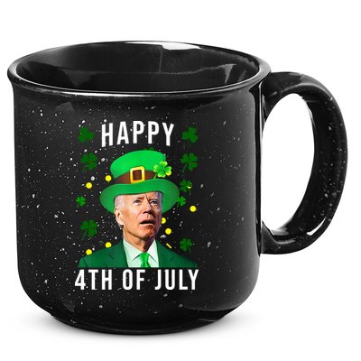 Happy 4th Of July Joe Biden St Patrick's Day Funny 15oz Campfire Ceramic Mug