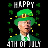 Happy 4th Of July Joe Biden St Patrick's Day Funny 16 in Basic Backpack