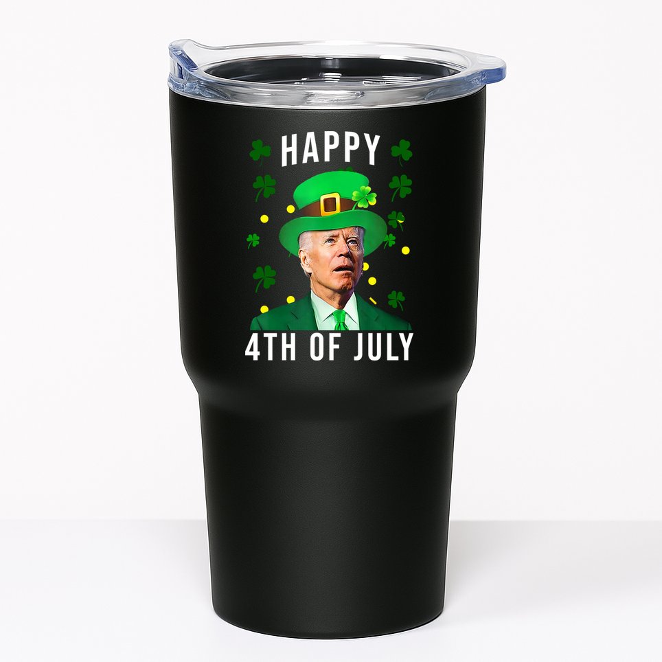 Happy 4th Of July Joe Biden St Patrick's Day Funny Tumbler