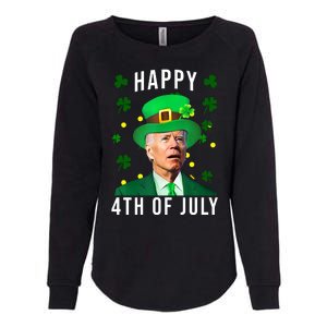 Happy 4th Of July Joe Biden St Patrick's Day Funny Womens California Wash Sweatshirt